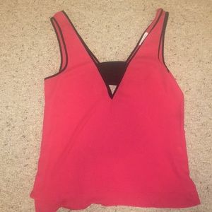 Peep hole Red Blouse